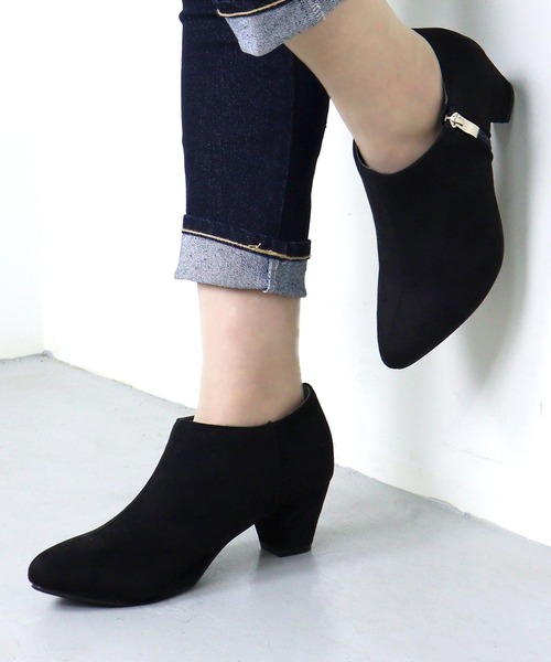 LibertyDoll（リバティードール）の「Liberty doll / ポインテッドトゥ5.5cmチャンキーヒールショートブーティ(3606)（ブーツ・レディース・ブラック/ダークブラウン/ブラック系その他/ブラウン系その他/アイボリー/シルバー・LL/M/L/S）」の22枚目の写真
