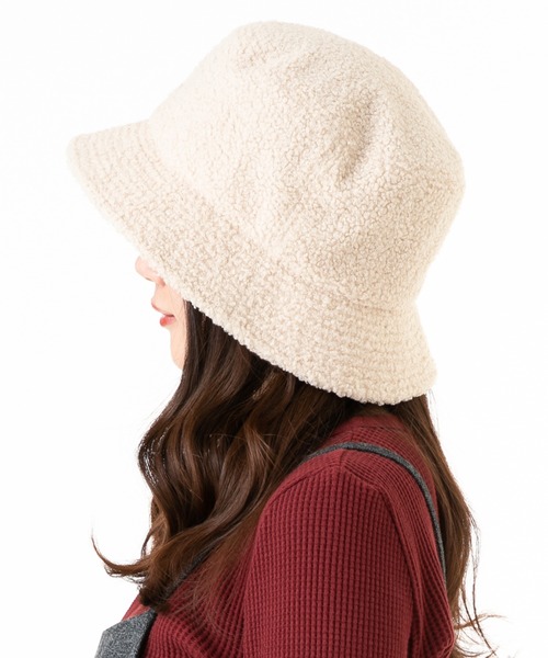 KANGOL（カンゴール）の「カンゴール ハット SMU シープファー バケット（ハット・メンズ・ブラック/ベージュ・M/L/XL）」の21枚目の写真