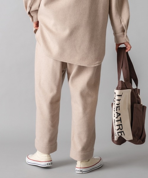PUAL CE CIN（ピュアルセシン）の「JAPAN MADE／日本製 テーパードパンツ（その他パンツ・レディース・ライトベージュ/ブラウン・FREE）」の16枚目の写真