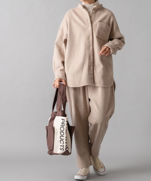 PUAL CE CIN（ピュアルセシン）の「JAPAN MADE／日本製 テーパードパンツ（その他パンツ・レディース・ライトベージュ/ブラウン・FREE）」の17枚目の写真