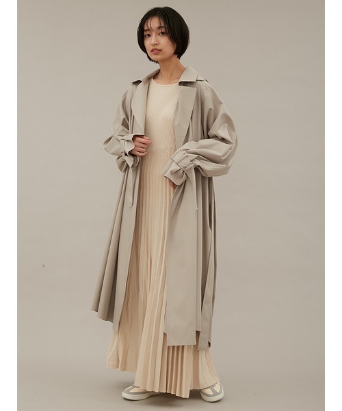 emmi（エミ）の「【emmi atelier】フード取外し2Way ecoトレンチ