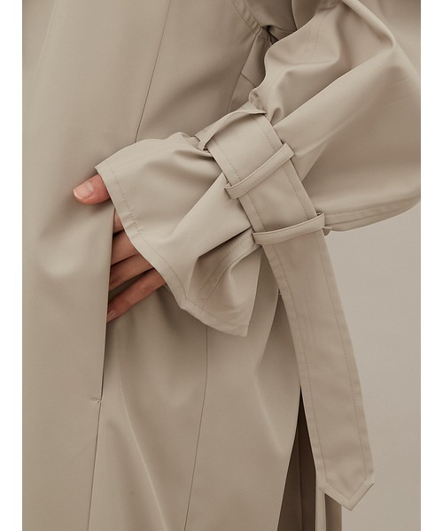 emmi（エミ）の「【emmi atelier】フード取外し2Way ecoトレンチ