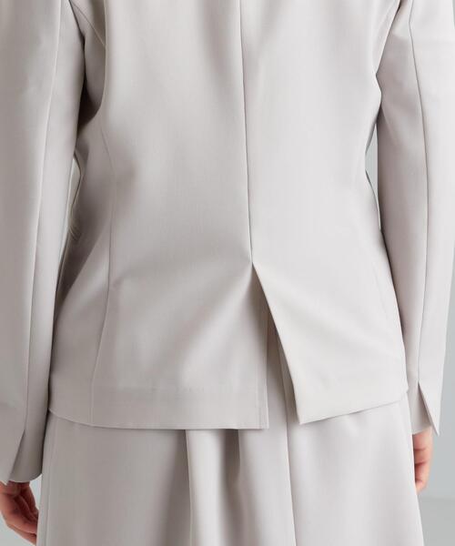 green label relaxing（グリーンレーベルリラクシング）の「[ 手洗い可能 / サラフール ] ◆ ノーラペル ジャケット -JPPSBO ◇No09◇ <34-46サイズ>（ノーカラージャケット・レディース・ライトグレー/ネイビー/ベージュ・44/46/40/38/42/36/34）」の9枚目の写真