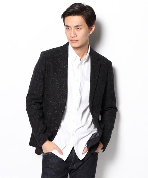 BEAMS(ビームス)の「BEAMS / ホームスパン 2B ジャケット(テーラードジャケット・メンズ・チャコールグレー/ブラウン/ネイビー・MEDIUM/SMALL/LARGE)」の17枚目の写真