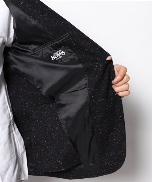 BEAMS(ビームス)の「BEAMS / ホームスパン 2B ジャケット(テーラードジャケット・メンズ・チャコールグレー/ブラウン/ネイビー・MEDIUM/SMALL/LARGE)」の10枚目の写真