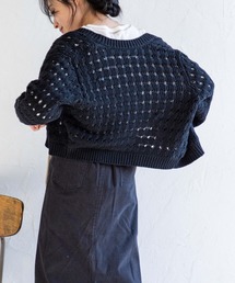 Mysa&Liina | メッシュスカシ柄ニットカーディガン(カーディガン/ボレロ)