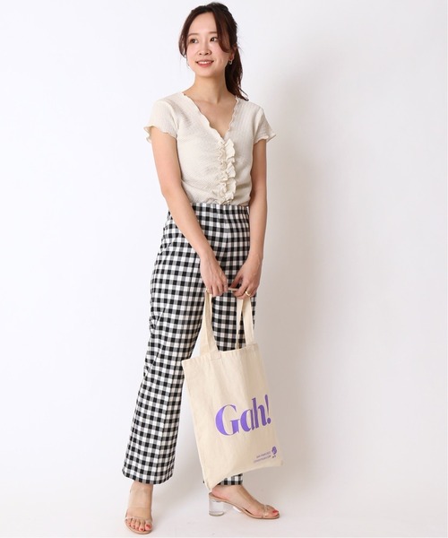 U by Spick&Span ギンガムチェック　ハイウェストパンツ U by SPICK&SPAN（ユーバイスピックアンドスパン）の「ハイ