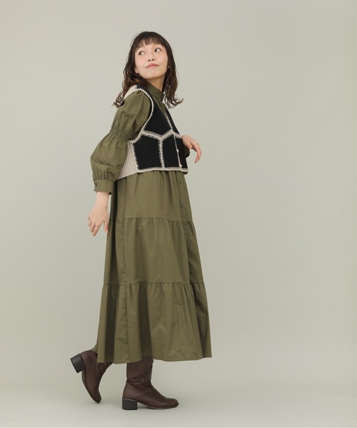 sakishimatokyo(サキシマトーキョー)の「【ZOZO限定】サキシマamp「ハイショクパッチワークベスト」(ベスト・レディース・ブラック/ベージュ/ブラウン・FREE)」の12枚目の写真
