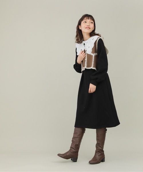 sakishimatokyo(サキシマトーキョー)の「【ZOZO限定】サキシマamp「ハイショクパッチワークベスト」(ベスト・レディース・ブラック/ベージュ/ブラウン・FREE)」の8枚目の写真