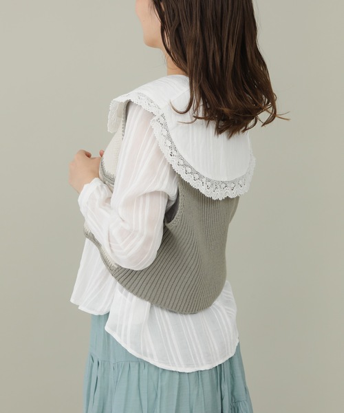 sakishimatokyo(サキシマトーキョー)の「【ZOZO限定】サキシマamp「ハイショクパッチワークベスト」(ベスト・レディース・ブラック/ベージュ/ブラウン・FREE)」の11枚目の写真
