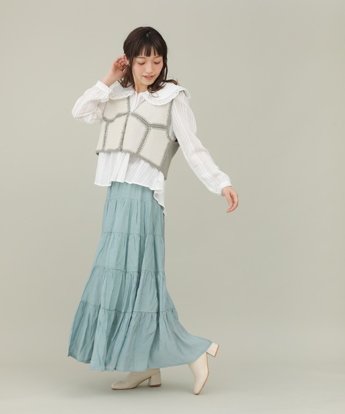 sakishimatokyo(サキシマトーキョー)の「【ZOZO限定】サキシマamp「ハイショクパッチワークベスト」(ベスト・レディース・ブラック/ベージュ/ブラウン・FREE)」の16枚目の写真
