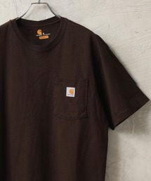 Carhartt | 【Carhartt カーハート】ワンポイントロゴ ポケ付き半袖Tシャツ(Tシャツ/カットソー)