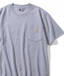 CORPUS　SELECT（コーパストーキョー）の「【Carhartt カーハート】ワンポイントロゴ ポケ付き半袖Tシャツ（Tシャツ/カットソー）」