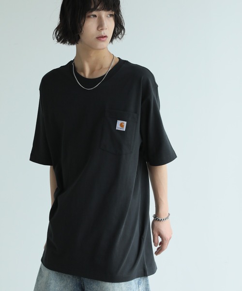 セール】【Carhartt カーハート】ワンポイントロゴ ポケ付き半袖