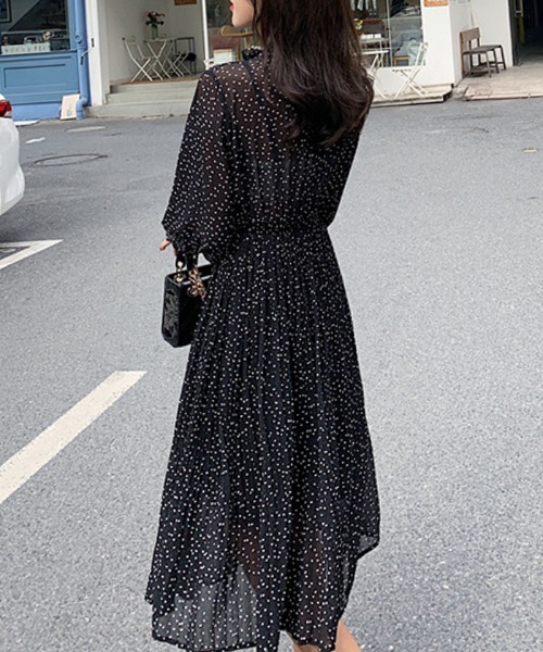 ABYS（アビス）の「ネックリボンドットワンピース（ワンピース・レディース・ホワイト/ブラック・FREE）」の15枚目の写真