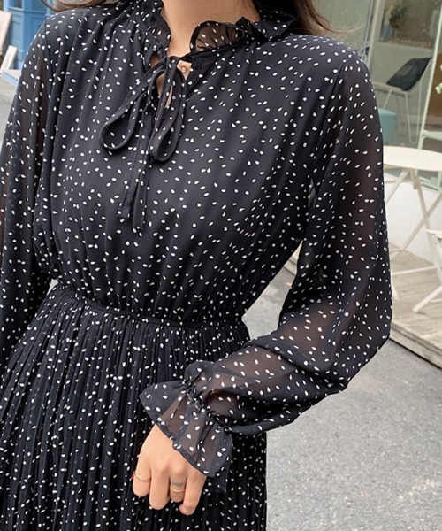 ABYS（アビス）の「ネックリボンドットワンピース（ワンピース・レディース・ホワイト/ブラック・FREE）」の20枚目の写真