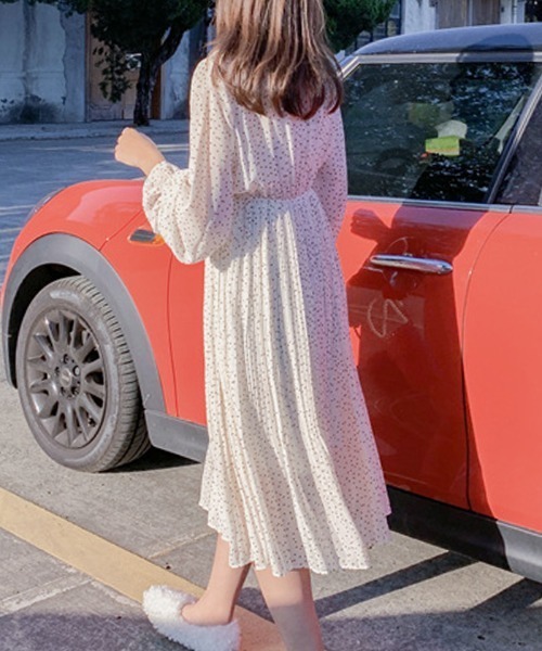 ABYS（アビス）の「ネックリボンドットワンピース（ワンピース・レディース・ホワイト/ブラック・FREE）」の13枚目の写真