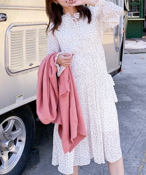 ABYS（アビス）の「ネックリボンドットワンピース（ワンピース・レディース・ホワイト/ブラック・FREE）」の21枚目の写真