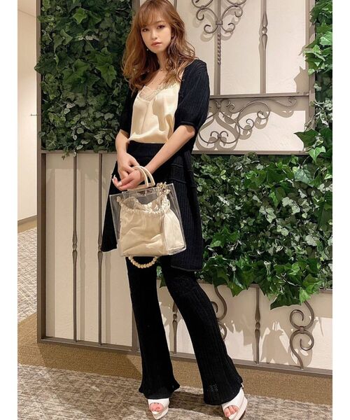 RESEXXY（リゼクシー）の「レースサテンキャミソール（キャミソール・レディース・ミント/アイボリー/ブラック・FREE）」の22枚目の写真