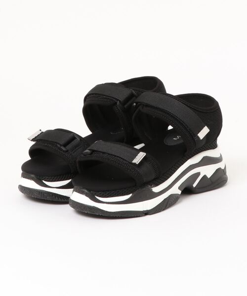 SUNNY ROOM（サニールーム）の「【厚底】ベルトストラップスポーツサンダル　805（サンダル・レディース・ブラック/グレー・M/S/L/LL）」の2枚目の写真