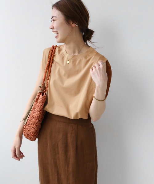 JOURNAL STANDARD relume（ジャーナルスタンダード　レリューム）の「ハイトリコットBOXY Tee◆（Tシャツ/カットソー・レディース・ホワイト/ブラック/ベージュ/レッド・FREE）」の3枚目の写真