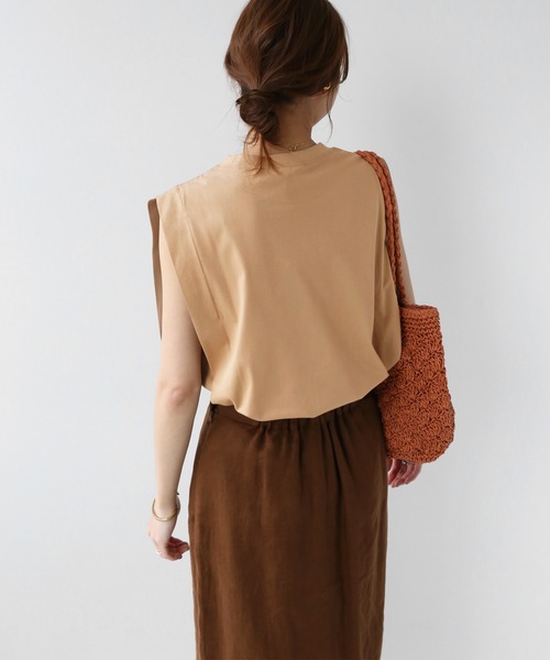 JOURNAL STANDARD relume（ジャーナルスタンダード　レリューム）の「ハイトリコットBOXY Tee◆（Tシャツ/カットソー・レディース・ホワイト/ブラック/ベージュ/レッド・FREE）」の22枚目の写真