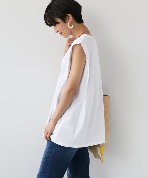 JOURNAL STANDARD relume（ジャーナルスタンダード　レリューム）の「ハイトリコットBOXY Tee◆（Tシャツ/カットソー・レディース・ホワイト/ブラック/ベージュ/レッド・FREE）」の16枚目の写真
