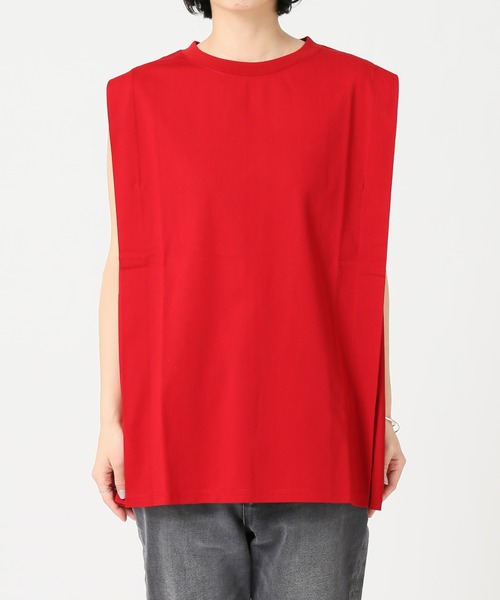 JOURNAL STANDARD relume（ジャーナルスタンダード　レリューム）の「ハイトリコットBOXY Tee◆（Tシャツ/カットソー・レディース・ホワイト/ブラック/ベージュ/レッド・FREE）」の19枚目の写真