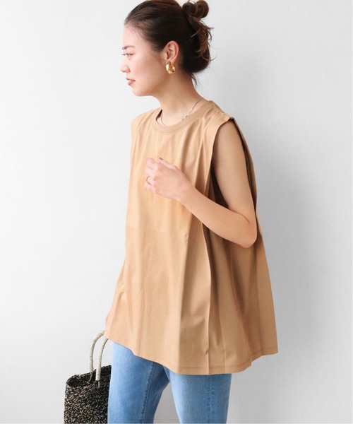 JOURNAL STANDARD relume（ジャーナルスタンダード　レリューム）の「ハイトリコットBOXY Tee◆（Tシャツ/カットソー・レディース・ホワイト/ブラック/ベージュ/レッド・FREE）」の6枚目の写真