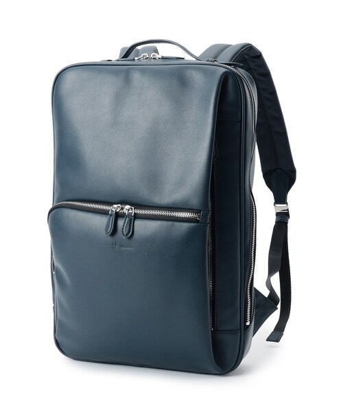 tk.TAKEO KIKUCHI（ティーケータケオキクチ）の「◆イタリアンレザーバックパック（バックパック/リュック・メンズ・ブラック/ネイビー系5/ブラック系3・00）」の13枚目の写真