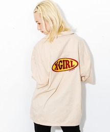 X-girl | CHUBBY OVAL LOGO OPEN COLLAR SHIRT(シャツ/ブラウス)