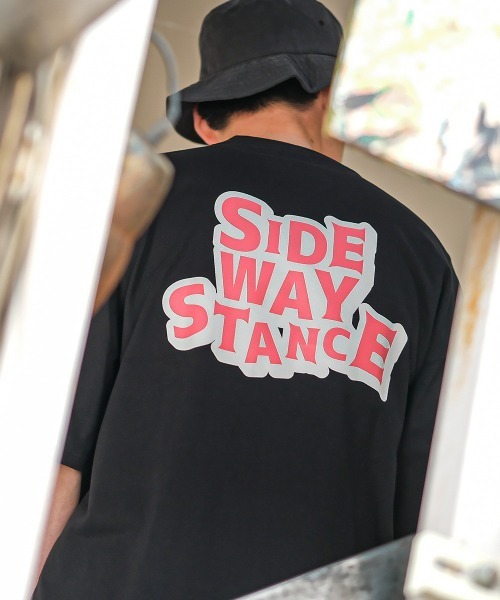 SIDEWAY STANCE（サイドウェイスタンス）の「【SIDEWAY STANCE】スケボー＆ロゴ プリント 半袖Tシャツ（Tシャツ/カットソー・メンズ・グレイッシュベージュ/ブラック/ホワイト/モスグリーン/チャコール/パープル・LARGE/X-LARGE/MEDIUM）」の17枚目の写真