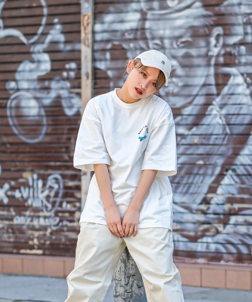 SIDEWAY STANCE（サイドウェイスタンス）の「【SIDEWAY STANCE】スケボー＆ロゴ プリント 半袖Tシャツ（Tシャツ/カットソー・メンズ・グレイッシュベージュ/ブラック/ホワイト/モスグリーン/チャコール/パープル・LARGE/X-LARGE/MEDIUM）」の15枚目の写真