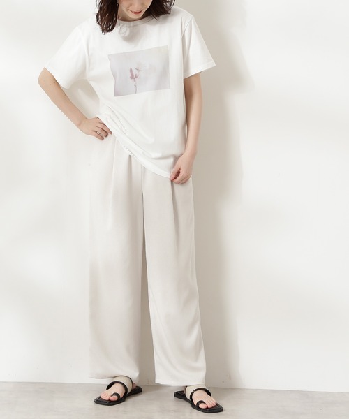 N.(N. Natural Beauty Basic)(エヌエヌナチュラルビューティーベーシック)の「【S Size Line】◆アリシア麻調リラックスパンツ(その他パンツ・レディース・グリーン/ピンク/オフホワイト/ベージュ・SMALL/MEDIUM)」の16枚目の写真