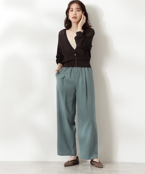 N.(N. Natural Beauty Basic)(エヌエヌナチュラルビューティーベーシック)の「【S Size Line】◆アリシア麻調リラックスパンツ(その他パンツ・レディース・グリーン/ピンク/オフホワイト/ベージュ・SMALL/MEDIUM)」の6枚目の写真