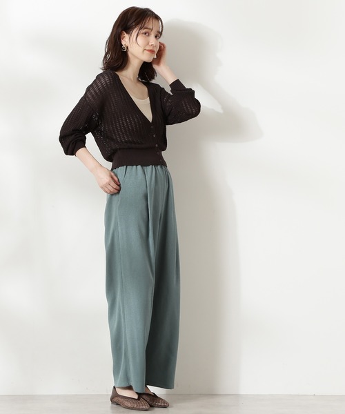 N.(N. Natural Beauty Basic)(エヌエヌナチュラルビューティーベーシック)の「【S Size Line】◆アリシア麻調リラックスパンツ(その他パンツ・レディース・グリーン/ピンク/オフホワイト/ベージュ・SMALL/MEDIUM)」の5枚目の写真