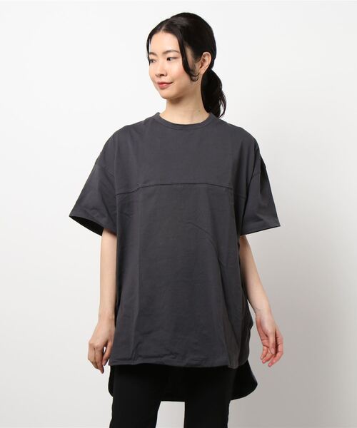 ROSE BUD（ローズバッド）の「背中リボンチュニック（チュニック・レディース・ホワイト/グレー/カーキ・FREE）」の2枚目の写真