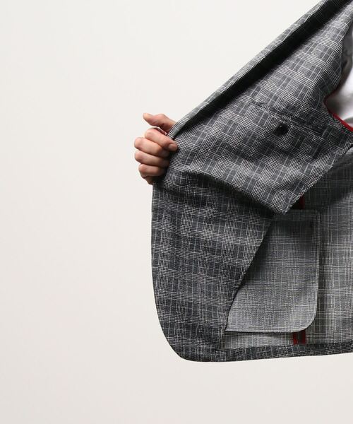 THE SHOP TK （ザ ショップ ティーケー ）の「＜THE SHOP TK/ザ　ショップ　ティーケー＞シアサッカーセットスーツ７０（スーツセット・メンズ・ブラック/グレー系その他・L/M/LL）」の4枚目の写真