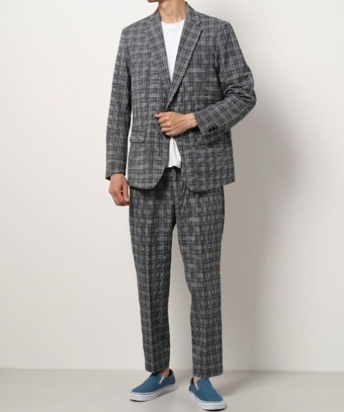 THE SHOP TK （ザ ショップ ティーケー ）の「＜THE SHOP TK/ザ　ショップ　ティーケー＞シアサッカーセットスーツ７０（スーツセット・メンズ・ブラック/グレー系その他・L/M/LL）」の7枚目の写真