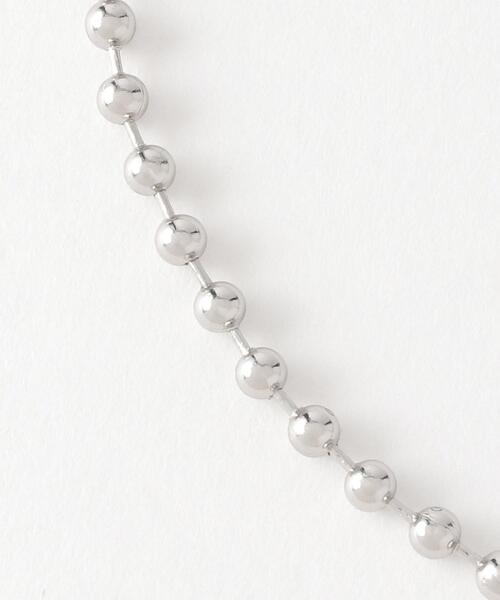 green label relaxing（グリーンレーベルリラクシング）の「SC GLR Ball Chain Neck ボール チェーン ネックレス 男女兼用 ユニセックス（ネックレス・メンズ・シルバー・FREE）」の2枚目の写真