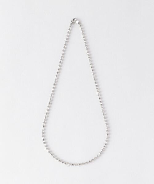 green label relaxing（グリーンレーベルリラクシング）の「SC GLR Ball Chain Neck ボール チェーン ネックレス 男女兼用 ユニセックス（ネックレス・メンズ・シルバー・FREE）」の5枚目の写真