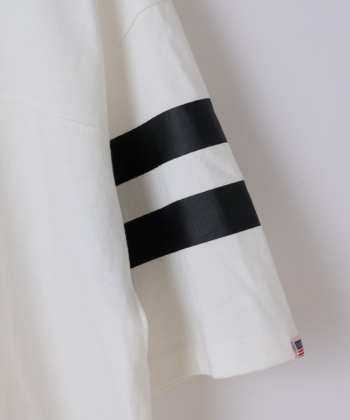 CIAOPANIC TYPY（チャオパニックティピー）の「USAコットンナンバリングフットボールTee（Tシャツ/カットソー・メンズ・ホワイト/ブラック・MEDIUM/LARGE）」の12枚目の写真