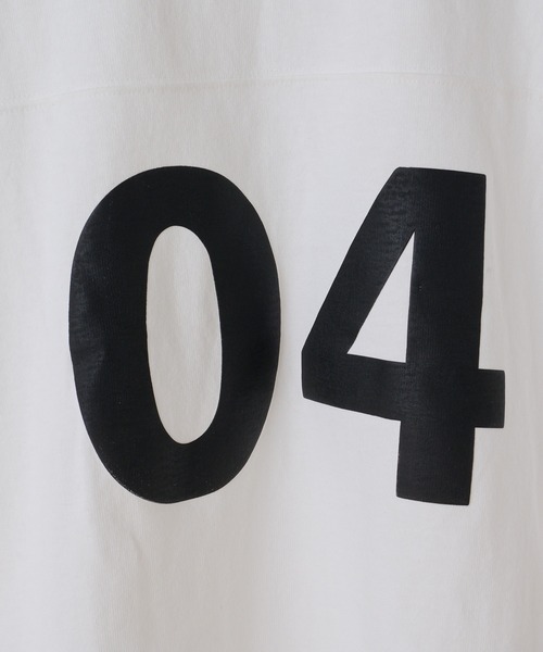 CIAOPANIC TYPY（チャオパニックティピー）の「USAコットンナンバリングフットボールTee（Tシャツ/カットソー・メンズ・ホワイト/ブラック・MEDIUM/LARGE）」の14枚目の写真