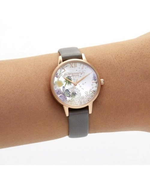 TIC TAC（チックタック）の「【OLIVIA BURTON　オリビアバートン】　ウィッシングウォッチ ロンドン グレイ ＆ ローズゴールド　腕時計 レディース　OB16SG02（アナログ腕時計・レディース・ゴールド系その他・ONE SIZE）」の3枚目の写真