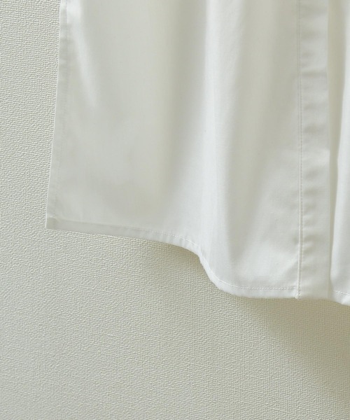 Chillfar(チルファー)の「ピンタックフレンチスリーブシャツワンピース(シャツワンピース・レディース・ホワイト/ブラック・FREE)」の17枚目の写真