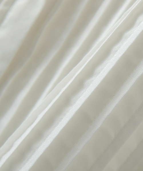 Chillfar(チルファー)の「ピンタックフレンチスリーブシャツワンピース(シャツワンピース・レディース・ホワイト/ブラック・FREE)」の19枚目の写真