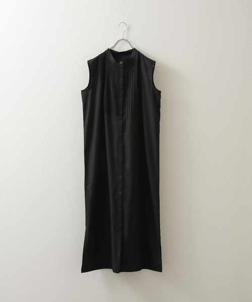 Chillfar(チルファー)の「ピンタックフレンチスリーブシャツワンピース(シャツワンピース・レディース・ホワイト/ブラック・FREE)」の21枚目の写真