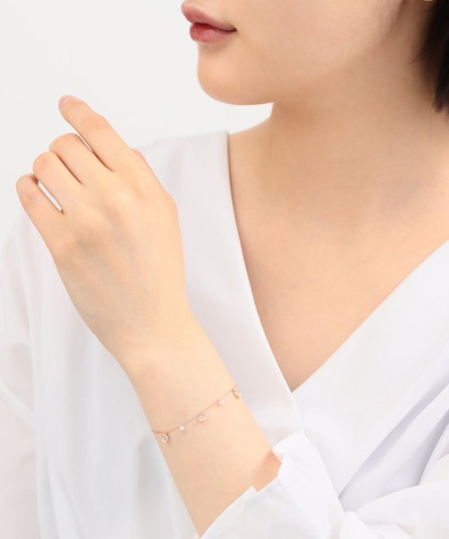 BLOOM K10　ピンクゴールド ピンクシェル ブレスレット 8703 K10 ピンクゴールド ピンクシェル ブレスレット BLOOM/ブルーム WEB限定