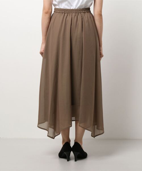 Te chichi（テチチ）の「シアーイレヘムギャザースカート（スカート・レディース・パープル/グレー/モカ・ﾌﾘ-）」の5枚目の写真