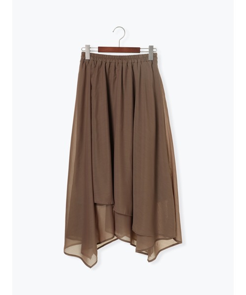 Te chichi（テチチ）の「シアーイレヘムギャザースカート（スカート・レディース・パープル/グレー/モカ・ﾌﾘ-）」の22枚目の写真